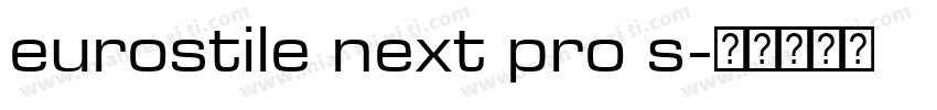 eurostile next pro s字体转换